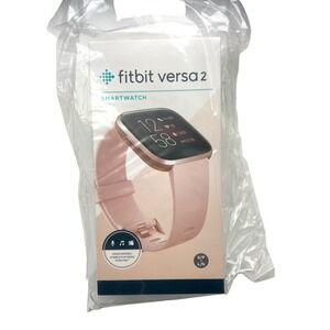 Fitbit Versa 2 Pink Health Fitness Smartwatch Heart Rate Music Alexa NEW Sealed